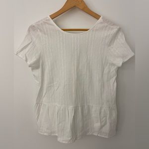 NWT Sezane white top sz S